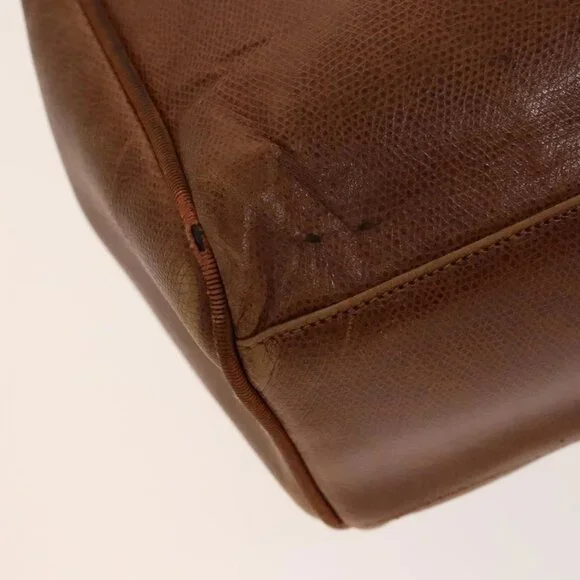 Salvatore Ferragamo Vala Shoulder Bag Leather 2Set Brown Auth am8995